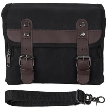 SVTSTRQE Motorrad-Seitentasche Motorrad Satteltasche Universelle Seitentasche Abnehmbare wasserdichte Motorrad Hecktasche Eine Schulter Messenger Tasche Zum Aufhängen(Schwarz)