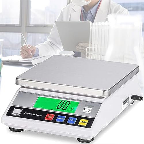 IYARNOVA Balance de Laboratoire électronique Balance de pesée Industrielle Balance de Table de comptage, Balance de Laboratoire de précision, Balance de Cuisine Balance de Bijoux, 10 kg