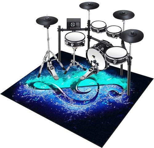 Alfombras Acusticas Bateria Electronica Tapete de Tambor 120 x 70 cm