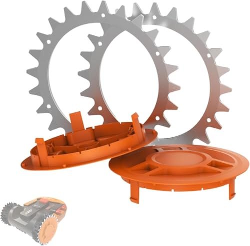 Punte in Acciaio Inox Premium und Copertura per Robot Tosaerba Worx Landroid Modello S/M, Miglioramento Della Trazione e Della Presa, Accessori per Tagliaerba Robot Worx