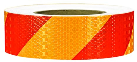 AMISENK Cinta reflectante resistente a la intemperie adecuada para coche, remolque, camión, rollo de 50 metros, aumenta la noche con cinta reflectante de color de larga duración para camionetas