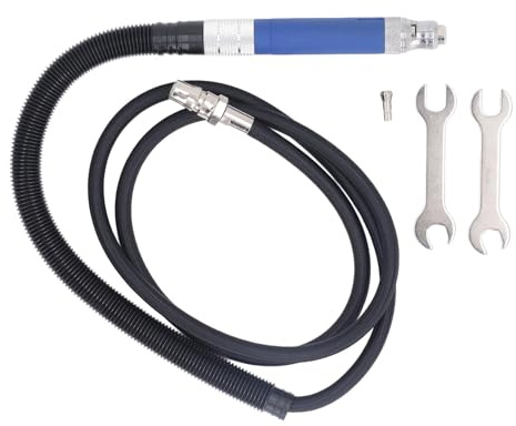 YUMILI Micro Stabschleifer, 1/4 Mini Druckluft Stabschleifer, 70000U/min Micro Air Pencil sterben Grinder, Bleistiftstempel -Luftrinker Einstellbar zum Reinigen, Anfasen, Schleifen, Gravieren