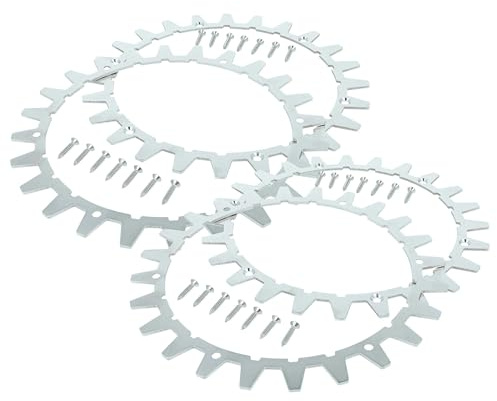vhbw 4x Spikes kompatibel mit Worx L WR147E.1, WR148E, WR153E, WR155E Mähroboter - Edelstahl, 24 Zähne