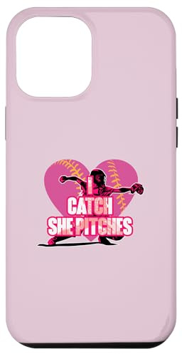 I Catch She Pitches Attrape-Balle Molle Assorti Coque pour iPhone 12 Pro Max