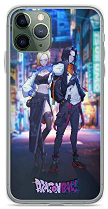 Phone Case Dragon Cover Ball Z Android 17 and Android 18 Compatible with iPhone 11 12 13 14 15 16 17 Pro Max Mini XR SE 2022 7 8 X Xs Plus For Samsung S22 S23 S24 S25 Ultra Clear