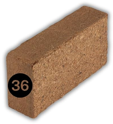 ProFlora® Kokoserde gepresst - Biologisch abbaubare, torffreie Blumenerde aus Kokosfasern ideal als Anzuchterde (36 Stück)