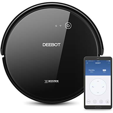 ECOVACS Robotics DEEBOT 601 – Robot nettoyeur de sols avec nettoyage systématique, puissance d'aspiration maximale, pour sols durs et tapis et moquettes minces