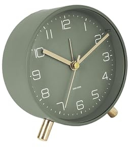 Karlsson - Wecker Lofty - Metall - matt grün - Ø11 x T5,2 cm