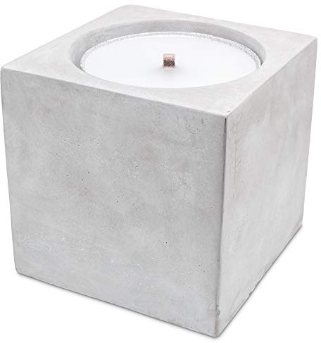 Support en béton avec bol flamme 22 cm / 22 cm