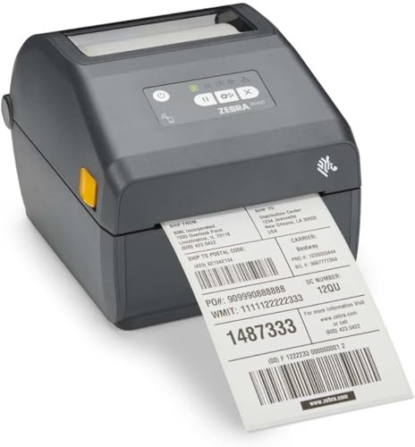 ZEBRA Thermodirektdrucker ZD421 - Bluetooth 4.0, 802.11ac Wi-Fi, USB-Host und Modularer Konnektivitätssteckplatz - Geeignet für Anwendungen in Logistik, Fertigung, Einzelhandel und Gesundheitswesen
