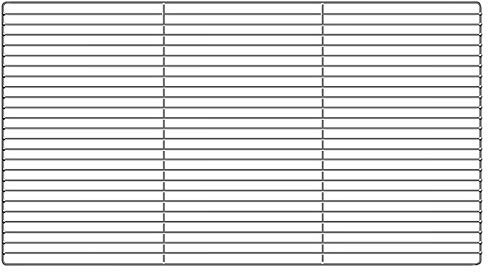 MMLFX 1PC Barbecue Net Square Grid Cuisine Cuisine carrée BBQ Grill Mesh en Acier Inoxydable Barre de Refroidissement Cadre de Refroidissement (Size : 40x20cm)