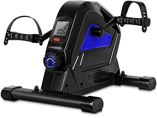 Beintrainer Mini Bike, Uten Pedaltrainer Heimtrainer mit große Display, Bewegungstrainer MiniFahrrad für Zuhause, Ideal für Senioren, Geschenkidee, Upgrade Version
