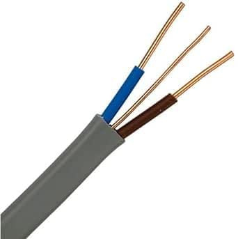 WCC® Twin & Earth Electrical Lighting and Socket Grey Cable 6242Y - Basec Approved - All Lengths and Sizes (6mm, 10 Meters)