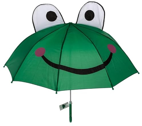 THE REPLICANT Regenschirm Fantasie für Kinder / Maße: 59 x 70 cm, Frosch