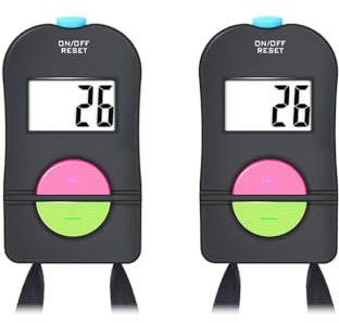 Abiyou 2 Pcs Digital Electrónico Digital Contador,Portátil Digital Contador Manual,Contador Deportivo Digital de Golf Pequeño,para Escuelas,Competiciones,Estadios Deportivos,Restaurantes