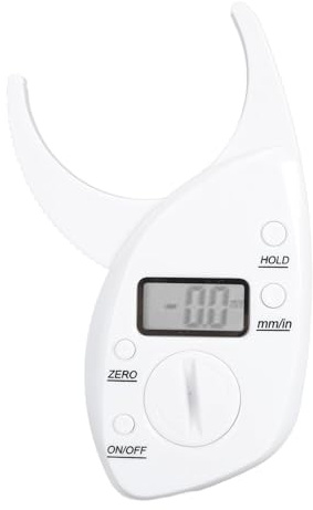 Körperfett-Messschieber, Digitaler Messschieber, Messwerkzeug, Professionelles, Präzises, Hochempfindliches Digitales LCD, Tragbarer Hautfett-Messschieber-Tester für Damen und