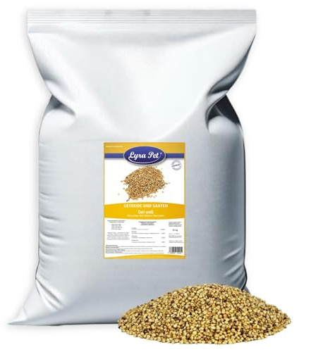 Lyra Pet® 25 kg Dari weiß - Vogelfutter für Wildvögel - Sorghum Hirse