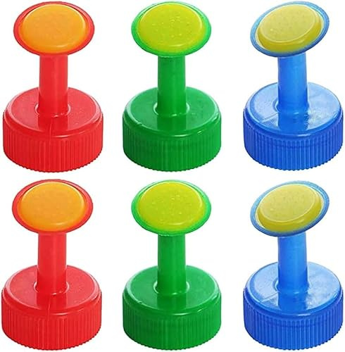 6Pcs Bottle Top Waterers Plastic Plant Waterers Sprinkler Plant Watering Seed Seedling Irrigation for 30mm Drinking Bottles Seed Seedling Garden Irrigation Watering Cans Watering Equipment