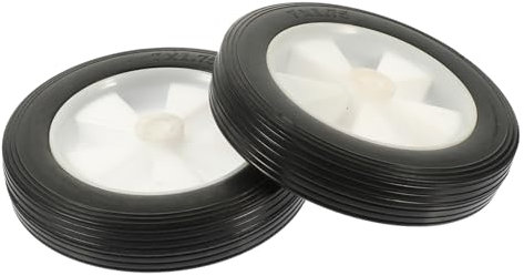 OFFSCH Lot De 2 Roues De Rechange Pour Tondeuse À Gazon Pneus Pleins Roulettes Pour Chariots Dentretien