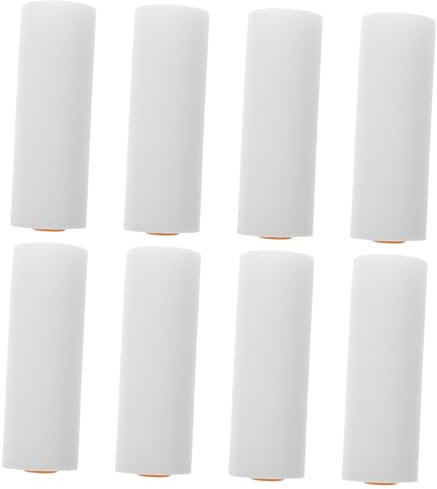 HOMSFOU Farbrolle Farbroller 12 Stück Mit Schwamm Und Kunststoff Faserfrei Kompakt Für Hausanstrich Und Wände Mit Latex Und Ölfarben