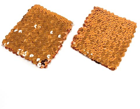 Orange par damarmband i paljettpolyester för maskeraddräkter, 16 x 10 cm