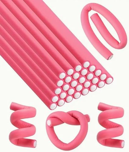 Pack of 10 Foam Heatless Hair Curlers - Flexible Curling Rods | Hair Curlers No Heat Set - Bendy Rollers for Hair Curling - Foam Rollers - Overnight Hair Rods - Flexible Curling Rods