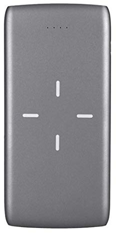 Power Bank,PowerBank Wireless Portable Charger, 10000mAh Qi Fast Charging Battery Pack with Dual USB Output and Dual Input Compatible XS/XS Max/XR/X/8/8 Plus and All Qi-enabled Device, Gr