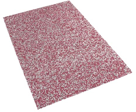 Tapis Rhinestone à Table Rose Rectangulaire Ongles de Résine