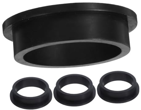 VILLFUL Silikon Dichtungsringe 4 Stück L Ring Dichtung für Poolschläuche Kompatibel mit Sandfilterpumpen Ersatzdichtung Poolsystem Zubehör Schwarz
