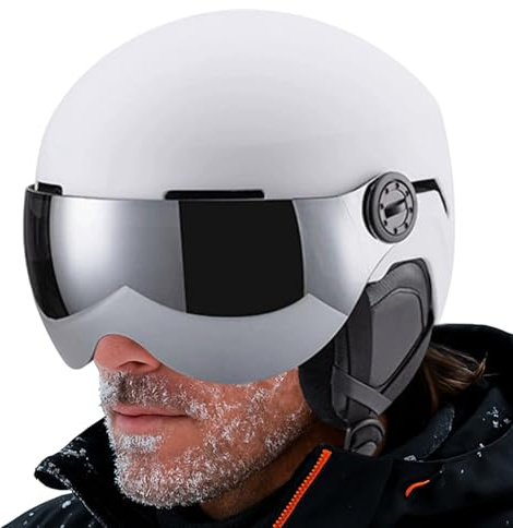 Caschi da Sci per Uomini - Attrezzatura da Snowboard Traspirante e Calda | Casco da Snowboard Invernale Antivento - Per Uomini Donne Giovani Adulti Giovani Sciatori Snowboarder Discesa Resort Outdoor