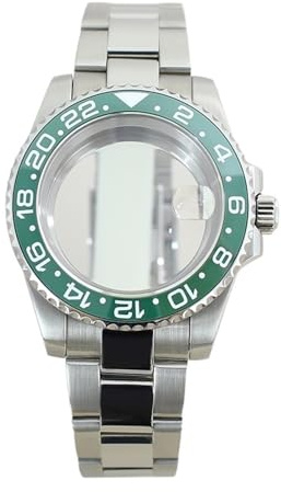 1 st 40 mm 200 m vattentät klockfodral Glidspänne Armband Safirkristall for NH35 NH36 NH34/38 Miyota8215 Eta2824 GMT Style(Glass Bottom Cover 5,For Eta 2824)