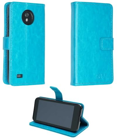 caseroxx Bookstyle-Case for Omnipod 5, Light Blue