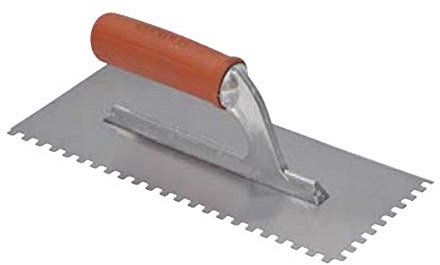 Raimondi - Frattone dentato 3x3mm manico gomma 36x12cm