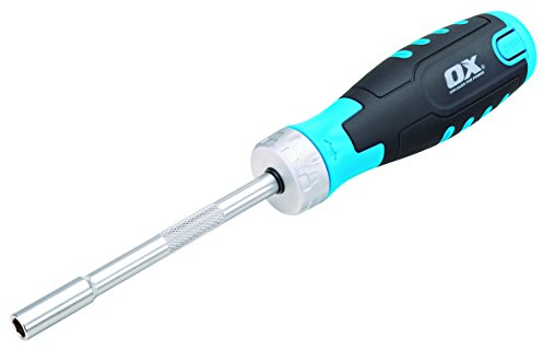 OX Pro Heavy Duty Multibit Ratchet Screwdriver - Multicolor