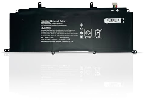 HSTNN-DB5J WR03XL WR03032XL 725607-001 725497-1B1 725497-1C Batterie pour Ordinateur Portable Compatible avec HP Split X2 13-M000 Ultrabook 13-M007TU M008TU M009TU TPN-Q133 Serie(11.1V 32Wh)