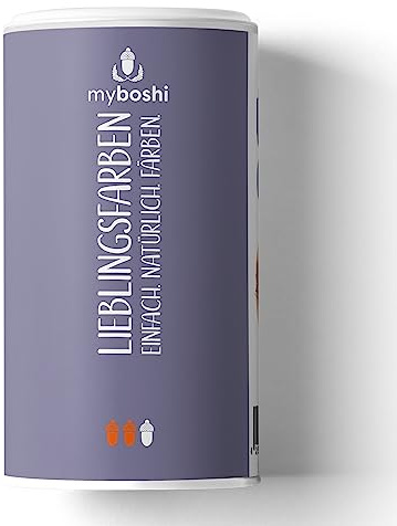 myboshi Lieblingsfarben, Natur-Färbemittel für 100g Wolle, 100% natürliche Farbe, geeignet für Naturwolle und Textilien, Kreativprodukt Grau (Blauholz), 1 Dose