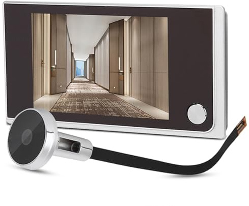 Garsent Türkamera Viewer, 3,5Zoll 120 Grad Türspion Viewer Digital LCD Türsprechanlage Video Intelligente Türklingel Digital Doorbell für Home Security System