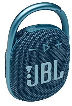 JBL Clip 4 - Tragbarer Mini-Bluetooth-Lautsprecher, großer Klang und druckvoller Bass, IP67 wasserdicht und staubdicht, 10 Stunden Spielzeit für Zuhause, Outdoor und Reisen - Blau