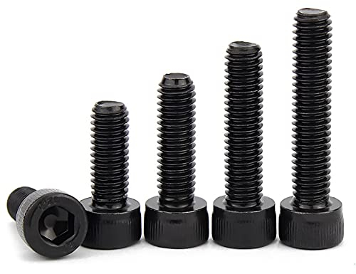 ANSIEDIO Innensechskant Schrauben aus Kohlenstoffstahl Vollgewinde Zylinderschrauben, M5×80mm,5 pcs