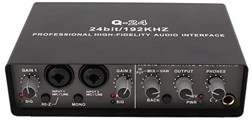 Scheda Audio, Mixer Audio Mobile per Registrazione Karaoke Esterno USB, Registrazione da Computer Portatile Scheda Audio Esterna USB per Streaming Live, PC, Registrazione e Giochi