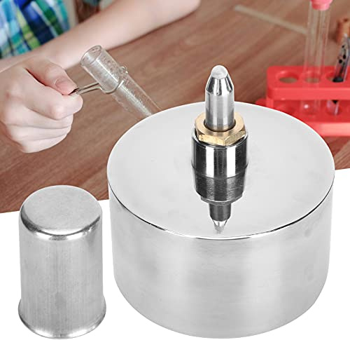 Fyearfly Alcohol Burner Alcohol Burning Light, 400ml Bunsen Burner Stainless Steel Alcohol Lamp Wickless Alcohol Burner Lab Bunsen Burner Dental Alcohol Lamp with Metal Cap for Laboratory Experiments