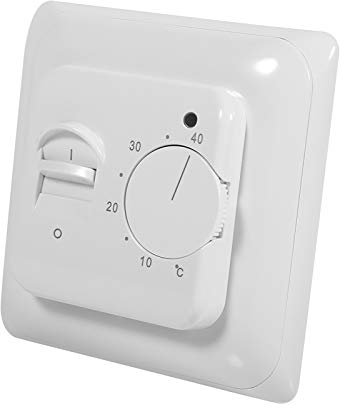 Termostato Meccanico, Termostato Riscaldatore Elettrico A Pavimento con Sensore ad Interruttore da 3m, AC230V 16A, per il controllo dei dispositivi di riscaldamento elettrico