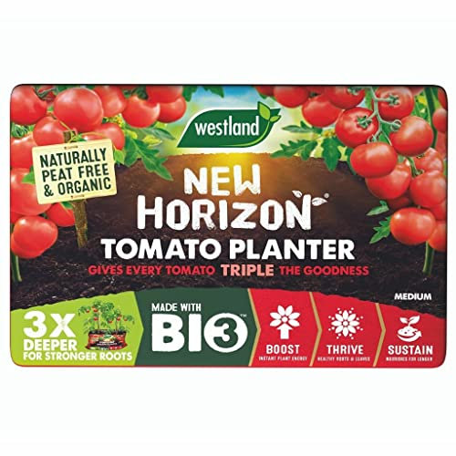 New Horizon Tomato Planter Tomato Feed for Healthier & Tastier Tomatoes, Planter for Tomatoes, Food Fertiliser for Optimum Growth