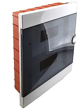 Vetrineinrete® Quadro elettrico da incasso centralino 2x12 24 moduli DIN box scatola per interruttori IP40