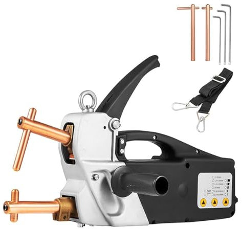 ALSUP 220V Doppio Lato Macchia saldatrice Portatile monofase Pistola Portatile Punta di Saldatura 2.0 +2.0Mm Strumento di Riparazione lamiera per la Saldatura a Punti di Acciaio Dolce