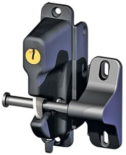 NMI Fence - Keystone® Latch – ONE-Sided (Nylon) - for Ornamental Gates - KLADV-P1-BK-KA - Nationwide Industries