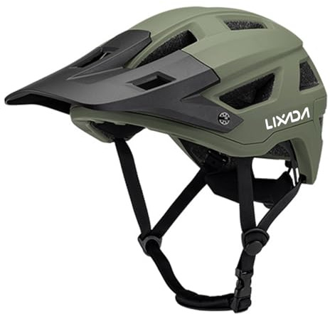 Lixada MIPS Casco de Bicicleta para Hombres y Mujeres Casco de montaña Casco de Bicicleta de Carretera 55-61 cm Esfera Ajustable Visera extraíble Ventilación 14 Salidas de Aire Casco de Ciclismo