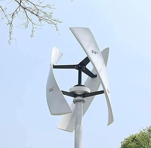 FENGSSLL Turbinas Eólicas, Generador con Controlador En Red, Inversor, Turbina Eólica Vertical De 3000 W/8000 W para Uso Doméstico,3000W-48V