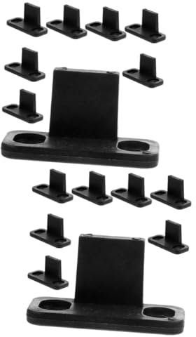 iplusmile 2 Sätze Schiebetürführung Bodenführung Für Schiebetüren Schiebetürstopper Hardware Bodenführung Der Tür Türbeschläge Bodenführung Für Scheunentor Tür Liefert Black Abs 8 Stück * 2