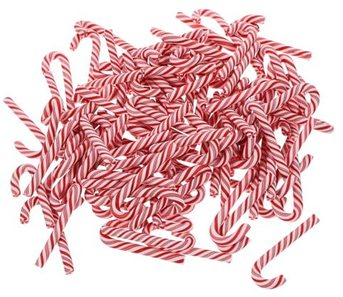 Anneome 100 Stück Miniatur Zuckerstangen Aus Kunstharz Bunt Gestreift Selbstgemacht Weihnachtsdeko Und Schmuckanhänger Für Handyhüllen Bastelprojekte Und Schreibwaren